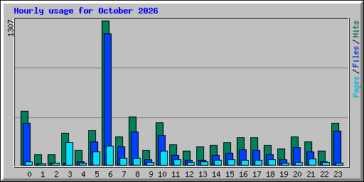 Hourly usage for October 2026